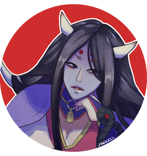 drew an icon for myself. His name is Kamikui and he’s from a rad mobile game i love &lt;3