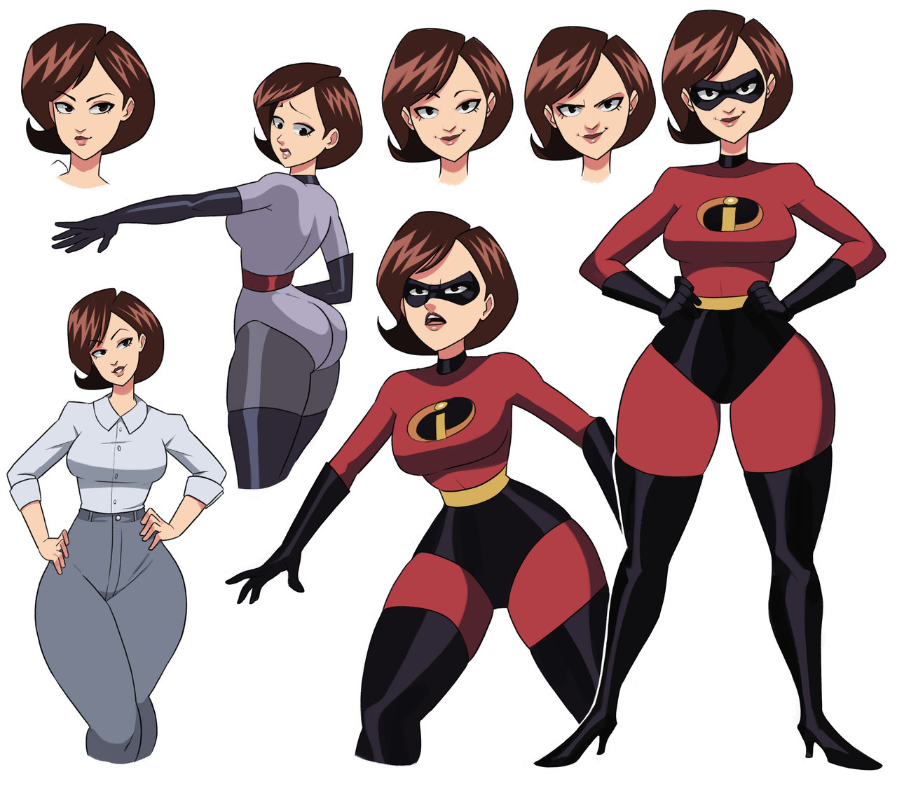 art1a3t: more Elastic girl and mr incredible drawings, I´m still on a mood for other