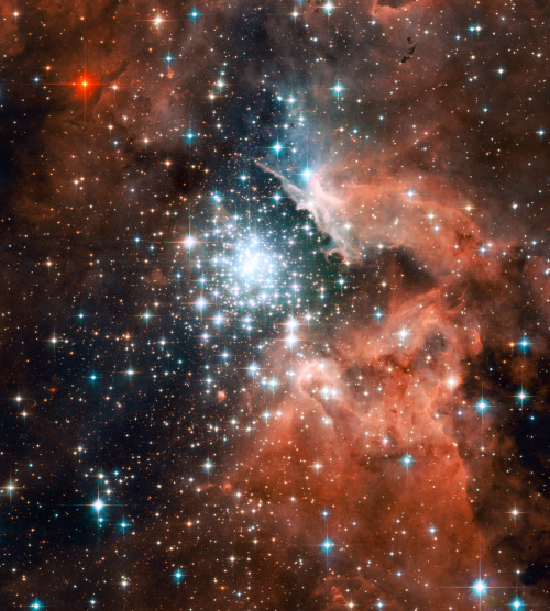 Nebula and Star Cluster NGC 3603 taken on December 29 in 2005 
