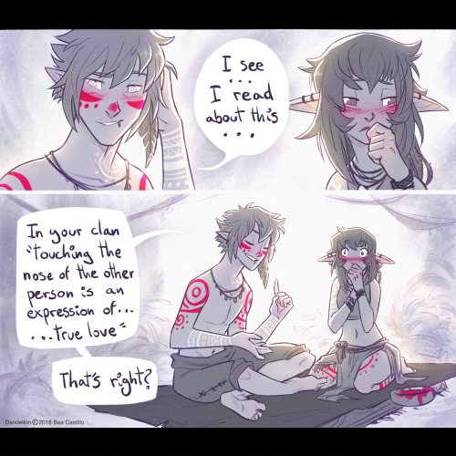 “TRIBAL LOVE”  -  Part 2/3Short comic with my OCs Caín and Ilse ^^