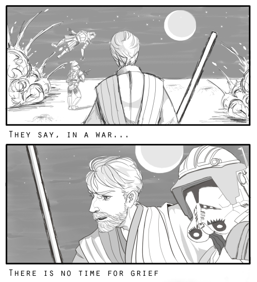 dyingsighs:I imagine Satine’s death affects Obi-Wan more than he lets on and Anakin knows. Anakin wo