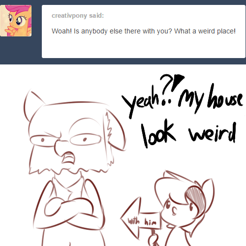 ask-gamer-pony:  pbp: Not everyone can has their dream house.  x3!