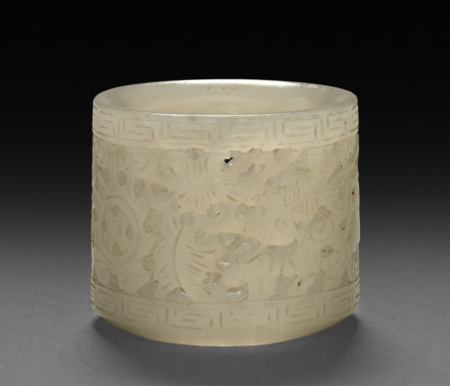 Thumb Ring, 1800, Cleveland Museum of Art: Chinese ArtSize: Overall: 6.8 cm (2 11/16 in.)Medium: whi