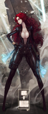 league-of-legends-sexy-girls:  Agents Katarina by dutomaster  