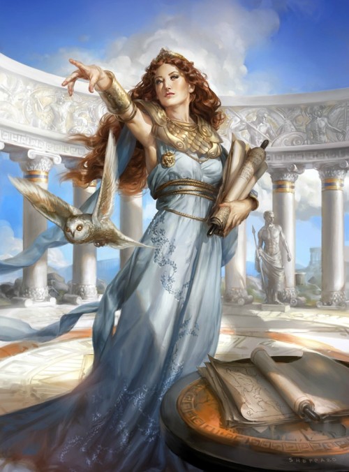 thetygre: Athena by sheppardarts