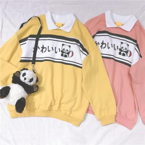 Panda Japanese Polo Sweatshirt starts at $35.90 ✨✨This is so cute! Catch my eye right away  ❤️