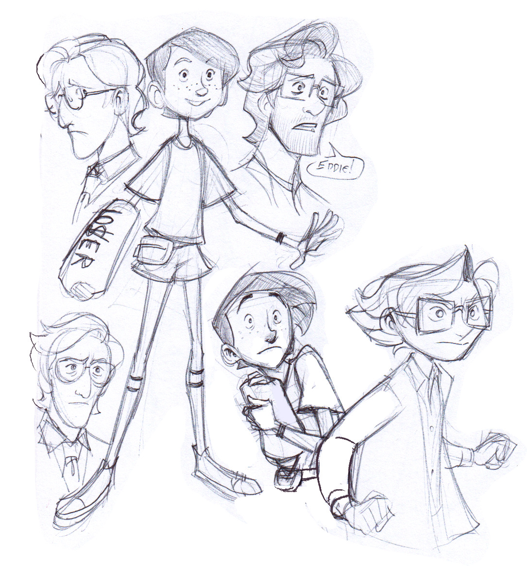 three-legged-cow: Some style studies with eddie and richie