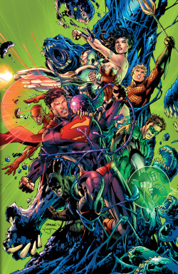 extraordinarycomics:  The Justice League by Jim Lee.