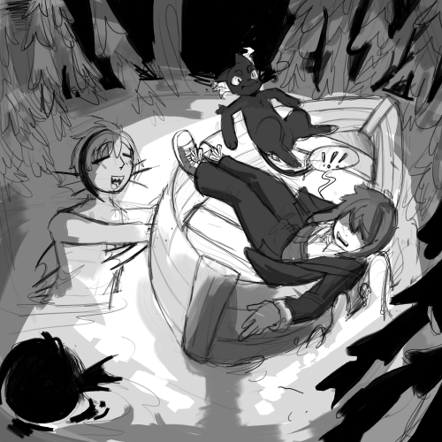 Drawing Challenge Draw Ur Yuu Getting Thrown Off The Boat Idk
