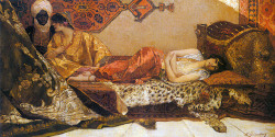 Odalisque By  Jean-Joseph Benjamin-Constant 