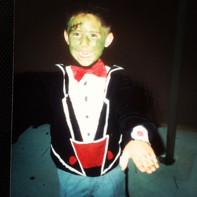 Homemade costumes FTW. #flashbackfriday #fbf #frankenstein #halloween #costume #cutekid