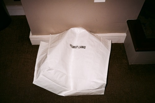 Helmut Lang reusable bag. Photo By.Tracy Bailey jr