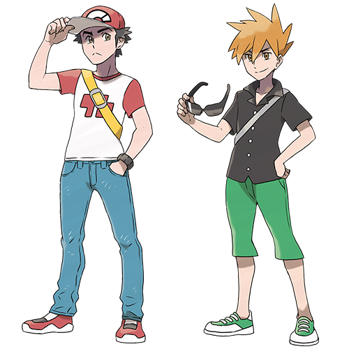 shelgon:  Official new artworks for Red and Blue 