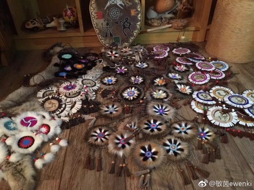 Ewenki “Sun flowers 太阳花” remind me of Native American dream catchers