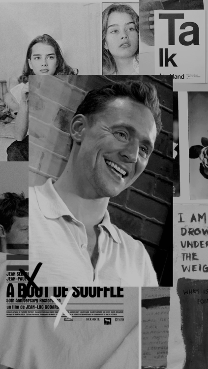 m4rvelstuffs:TOM HIDDLESTON | B&Wlockscreens made by m4rvelstuffs, like or reblog if you save, c