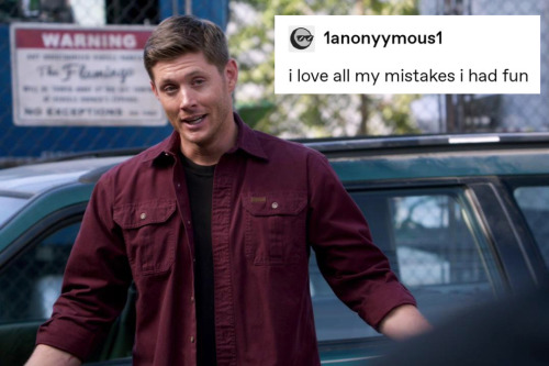 sundryvillains: demon dean’s greatest hits + text posts (9/?)bonus: