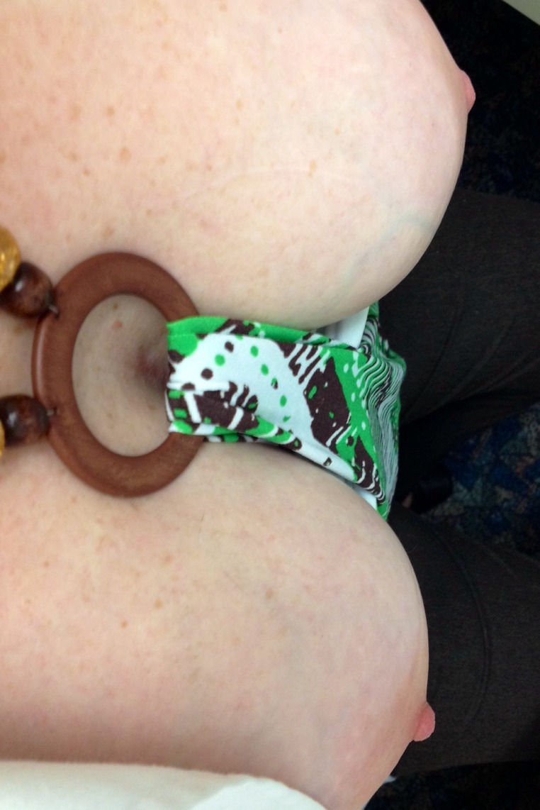 hornywiferxxx:  Tits out, charting on some patients. 