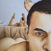 creativespark:Christian Ferauge, Selfie 4aquarelle, 24 x 16 cm, 2021