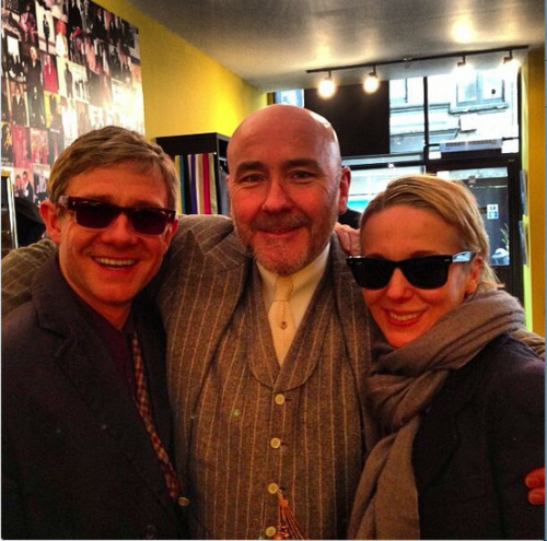 never-forget-hagrid: Martin and Amanda with Soho Tailor, Mark Powell