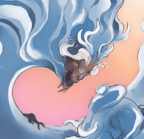 erlkingsigh:WIP of the River Spirit from spirited away :D