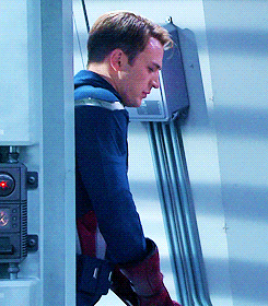 alphalewolf:  Chris Evans on the set of The Avengers. 