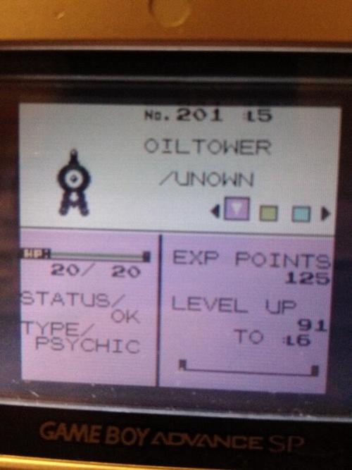 markjl:  i bought pokemon crystal online from someone and their nicknames are possibly the greatest nicknames i have ever encountered 