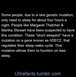 ultrafacts:  These “short sleepers” have