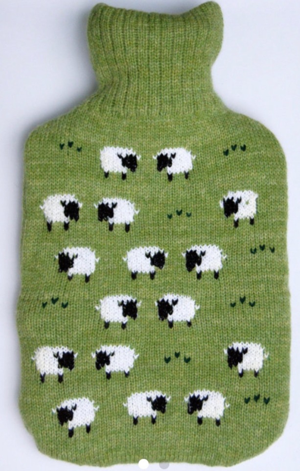 Sheep Hot Water Bottle Cover, Knitting Patterns