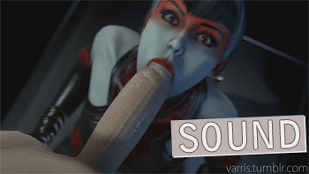 cafe-anteiku: Countess from Paragon sucking a very attractive penis. Animation courtesy