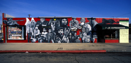 Black Panther Party mural in LA