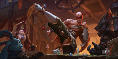 Nami Tidecaller, Fizz Finslayer & Monk Lee Sin - Legends of Runeterra Splash Art