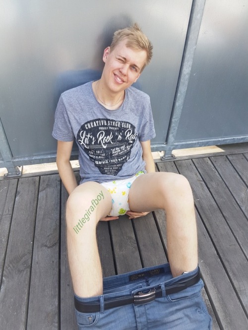 littlegirafboy: I love looking big on the outside but being a good little diaper boy right under the