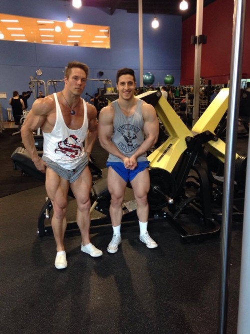 Aaron Curtis & Billy Abougelis - Great legs on the both of them, to me Aaron’s are fucking close to perfection in size and proportion.