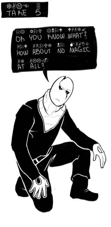 doomanddemise:  Part 1 Part 2 More of Sans wise guy personality annoying Gaster 