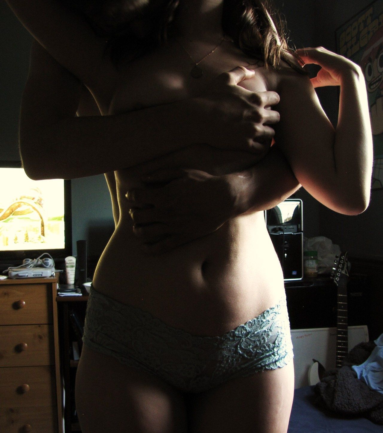 underweartuesday:  Hug.  Preferably not to be reblogged by uber porny blogs. Do