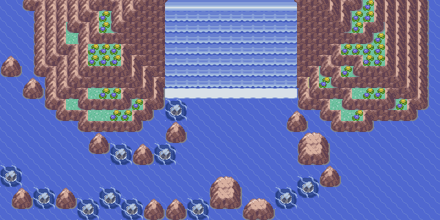 meteor-falls:  Ever Grande City, Hoenn Region 