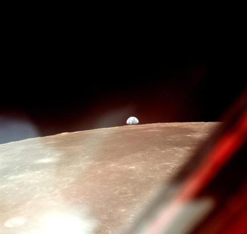 Earth rising over the moon, seen by Apollo 11 crew.See more on my twitter page