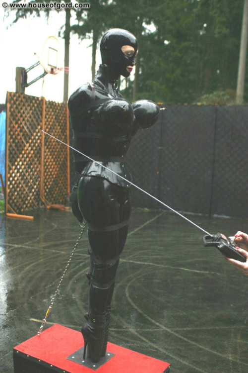 thejaguarr:slavelover1:Remote controlled rubber dollGord was a mad genius.