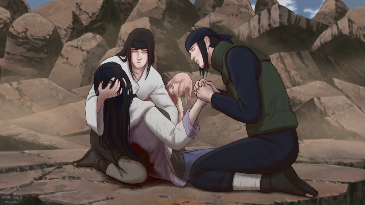 Steklywko — What if: Hinata died of the fatal wound she got...