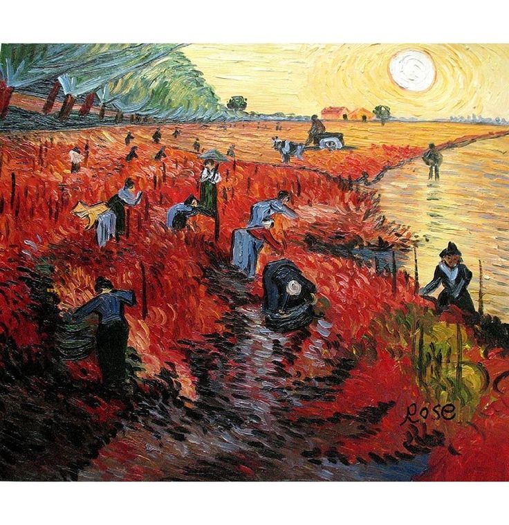 wasbella102:  The Red Vineyard By Vincent Van Gogh                     