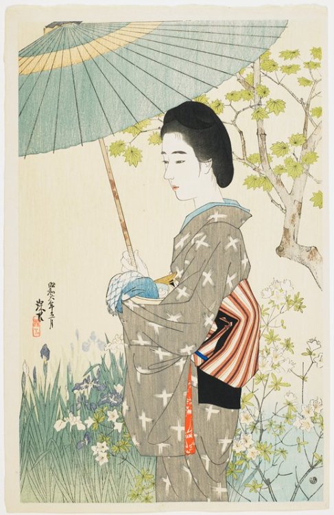 mia-japanese-korean: Early-summer Rain, Itō Shinsui, May 1931, Minneapolis Institute of Art: Japanes