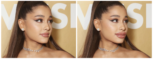 How do you like Ariana’s new shiny sloppy slurpers?