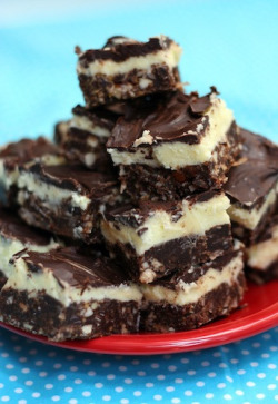 sweetsrsmitty:  Nanaimo Bars   Makes ~50 barsBottom Layer½ cup (1 stick) unsalted butter¼ cup sugar5 tbsp. cocoa powder1 egg, beaten1 ¼ cups graham cracker crumbs½ c. finely chopped almonds1 cup coconut½ c. Heath toffee bits (optional)Melt first