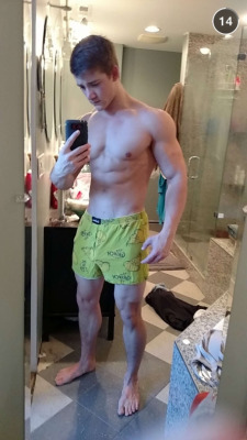 hot guy + a mirror + a phone