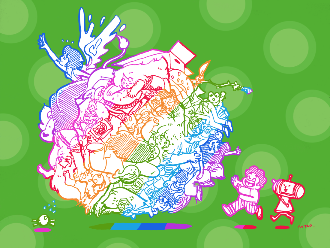 spanglesofstardust:  ♪Na na~ nanana nana na na Katamari on the beach~I had been