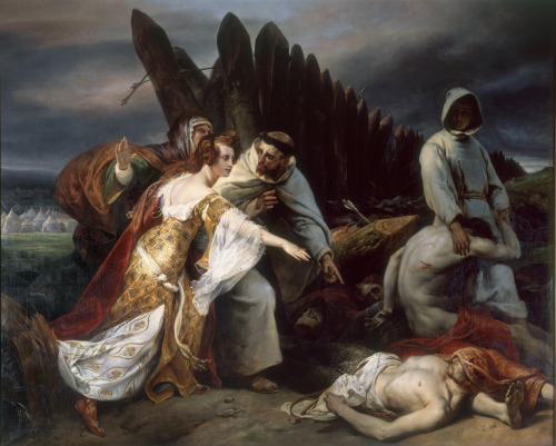 Edith Discovers King Harold’s Corpse after the Battle of Hastings, Horace Vernet, 1828