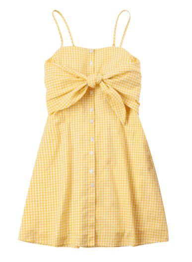 Sex coquettefashion:  Yellow Items Gingham Tie pictures