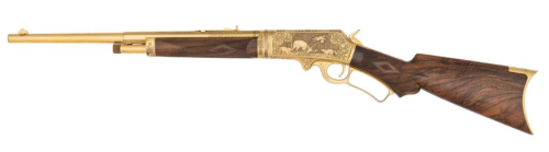 John Ulrich engraved and gold plated Marlin Model 1893 exhibition riflefrom Cowan’s Auctions