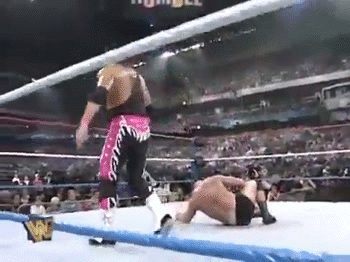 Stone Cold tanlines and trunks pulled Credit to rwfan11 for the video links