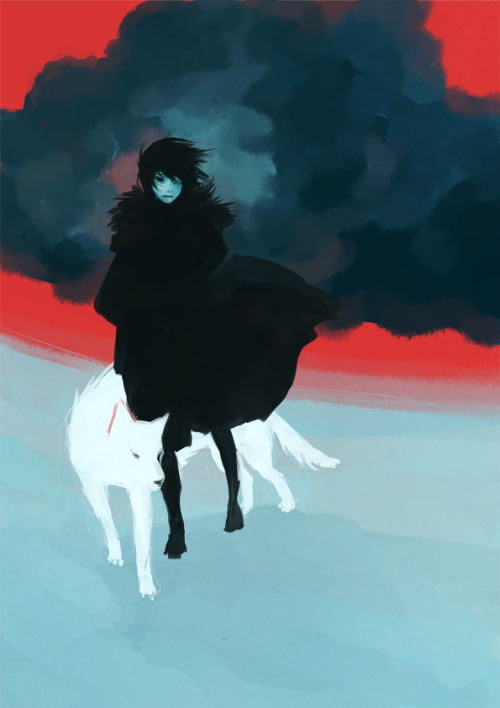 ered-jaeger:  my friends are making a song of ice and fire themed art book and they were talking about it on skype today….. i’m not taking part in it, but the conversation inspired me to speedpaint this angsty Jon Snow.